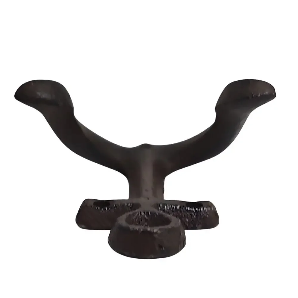 Cast Iron Anchor Wall Hook in Dark Brown Coastal